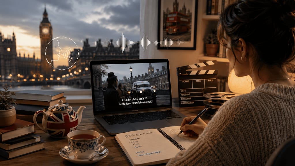 Apprendre l'anglais et l'accent britannique avec des films de légende.